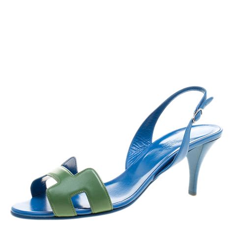 hermes slingbacks|hermes blue shoes for women.